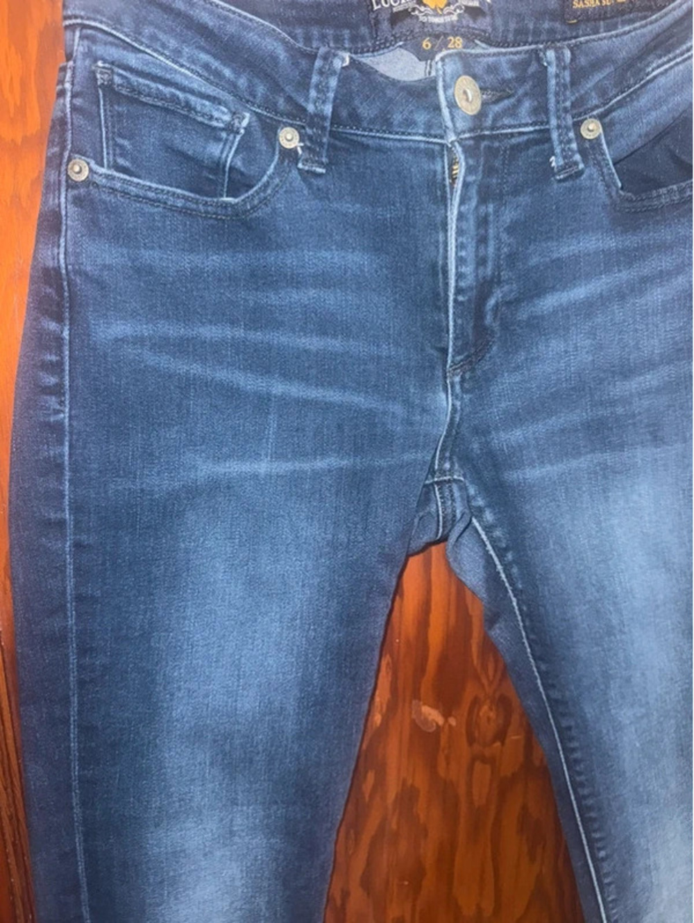 Lucky Brand Sasha Super Skinny Jeans Dark Wash Size 6 / 28 UK 10